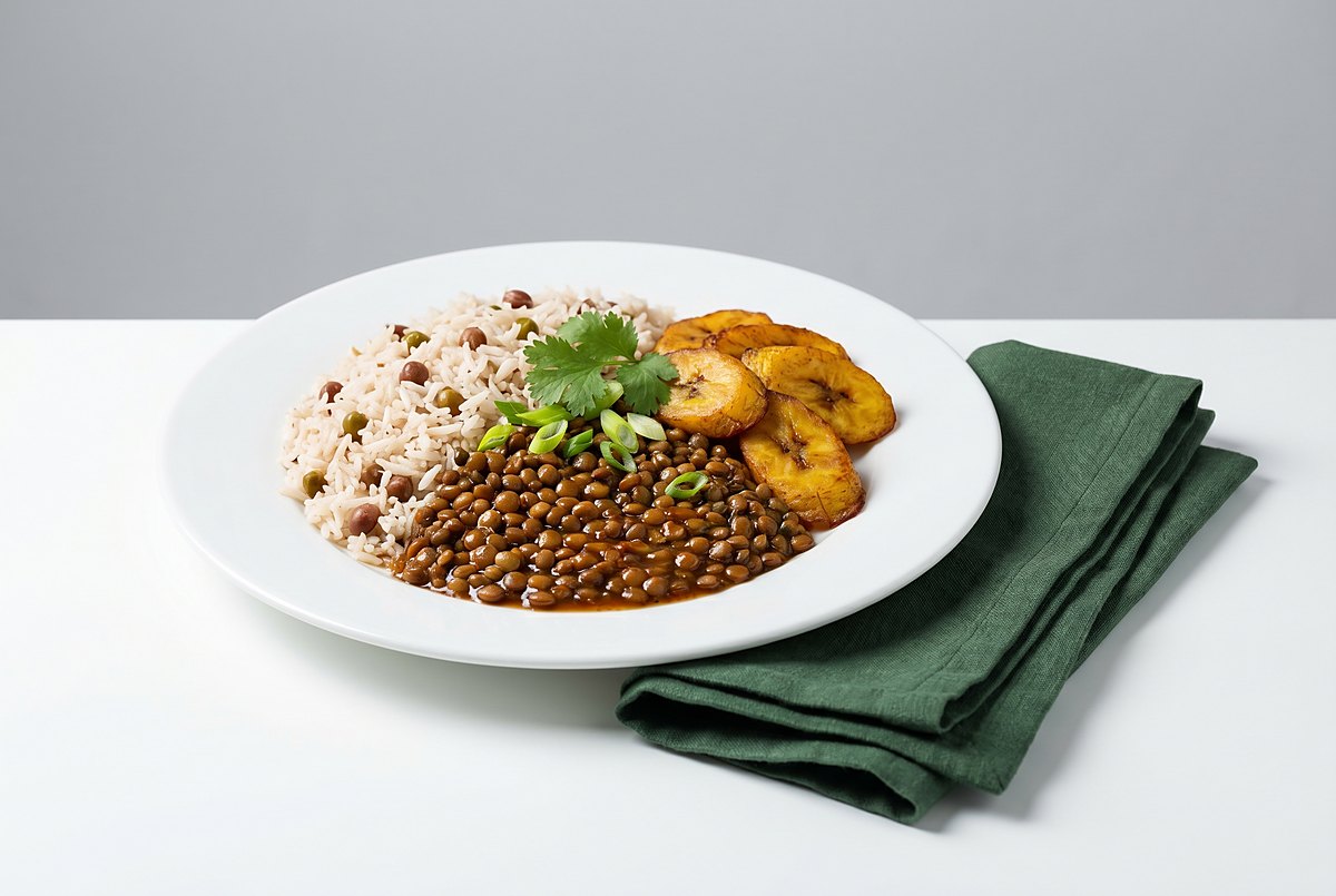A plant-based Caribbean feast, plated up